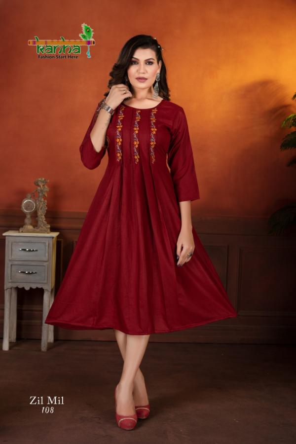 Kanha Zil Mil Fancy Work Designer Exclusive Kurti Collection